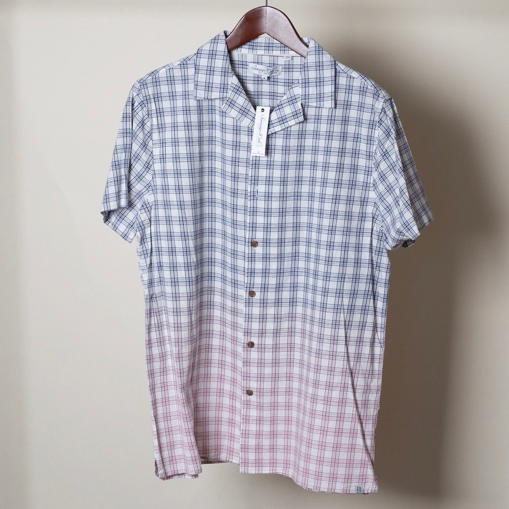 Mens Camp Collar Short Sleeve Shirt Sovereign Code